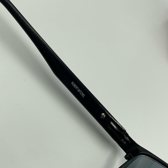 Robert Mitchell Black Oval Sunglasses Frames - Picture 7 of 7